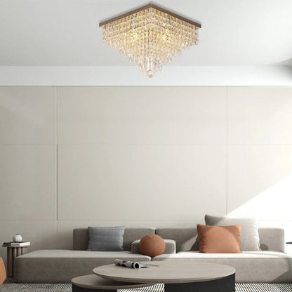 Chandeliers Classic K9 Crystal Square Chandelier sold by Fleurlovin, Free Shipping Worldwide