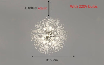 Chandeliers Crystal Dandelion sold by Fleurlovin, Free Shipping Worldwide