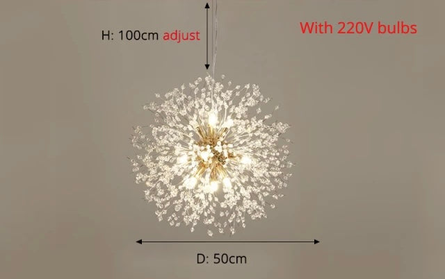 Chandeliers Crystal Dandelion sold by Fleurlovin, Free Shipping Worldwide