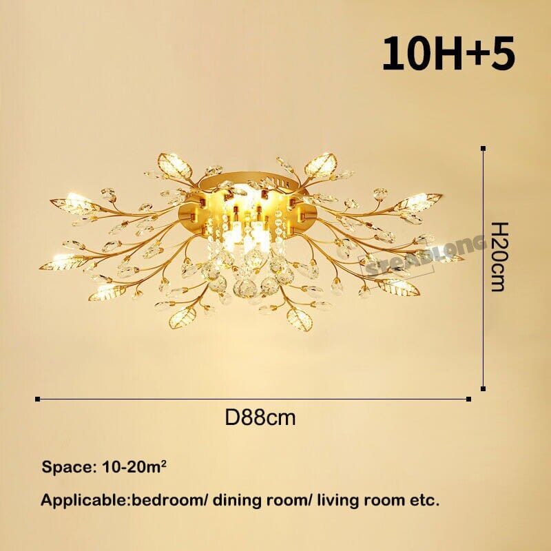 Chandeliers Crystal Flower Wall Chandelier sold by Fleurlovin, Free Shipping Worldwide