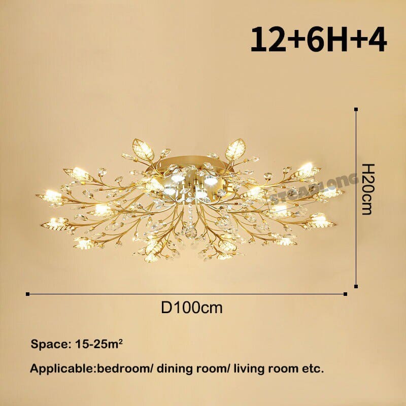 Chandeliers Crystal Flower Wall Chandelier sold by Fleurlovin, Free Shipping Worldwide