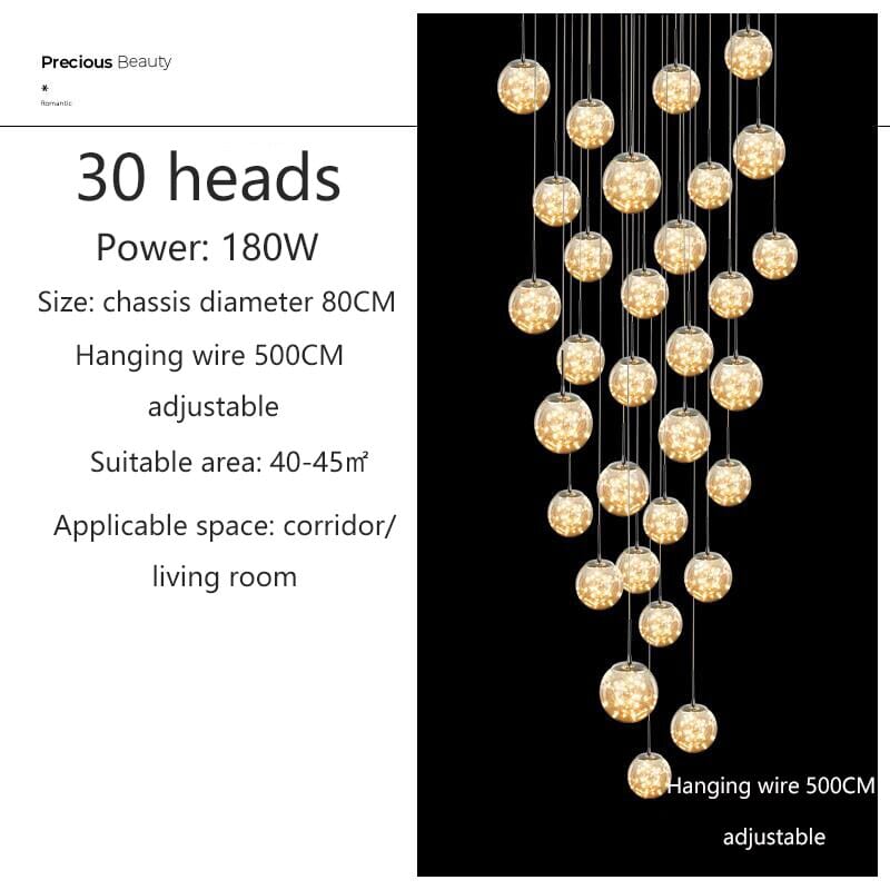 Chandeliers Glass Ball Ashante Chandelier sold by Fleurlovin, Free Shipping Worldwide