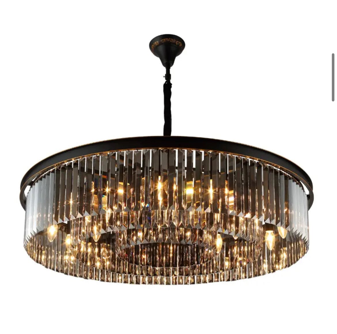 Chandeliers Grey Crystal Opulence chandelier sold by Fleurlovin, Free Shipping Worldwide