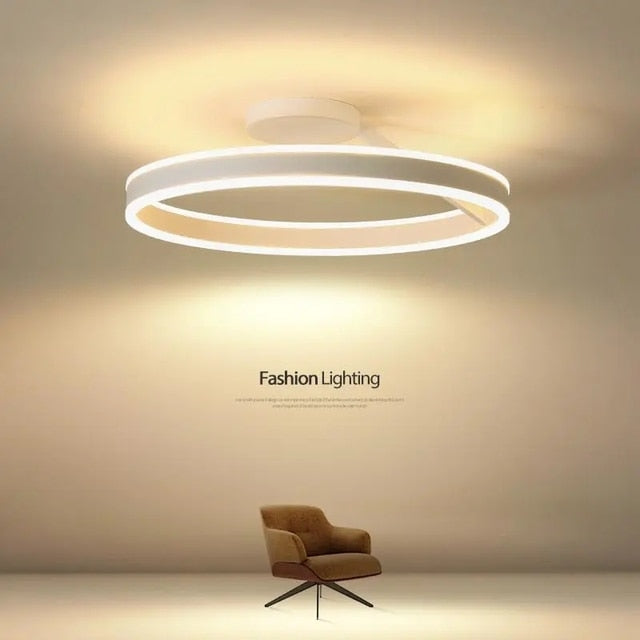 Chandeliers Modern Acrylic Ring Light sold by Fleurlovin, Free Shipping Worldwide