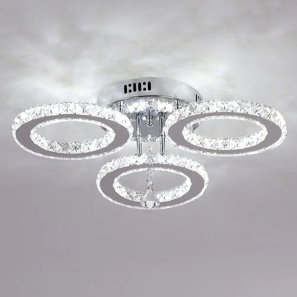 Chandeliers Triple Crystal Ring Chandelier sold by Fleurlovin, Free Shipping Worldwide