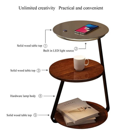  Chestnut Table Lamp & wireless charger sold by Fleurlovin, Free Shipping Worldwide