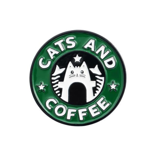  Coffee Cat Brooch sold by Fleurlovin, Free Shipping Worldwide