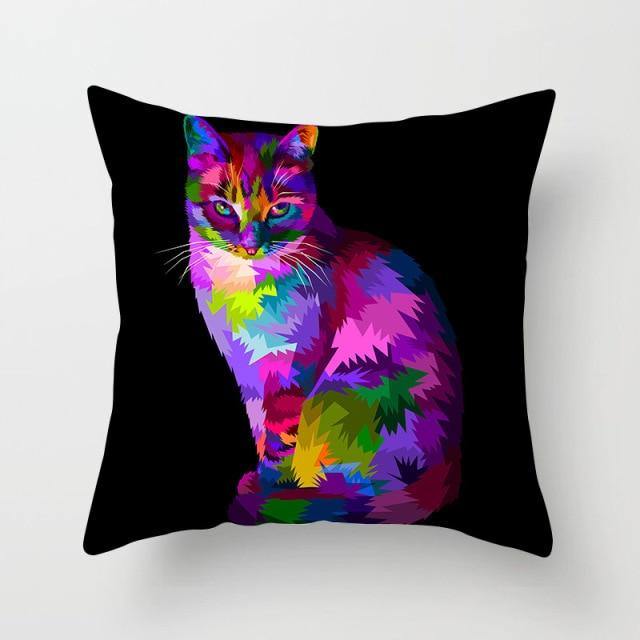  Color Cat Pillowcase sold by Fleurlovin, Free Shipping Worldwide