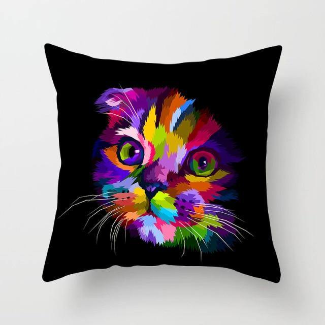  Color Cat Pillowcase sold by Fleurlovin, Free Shipping Worldwide