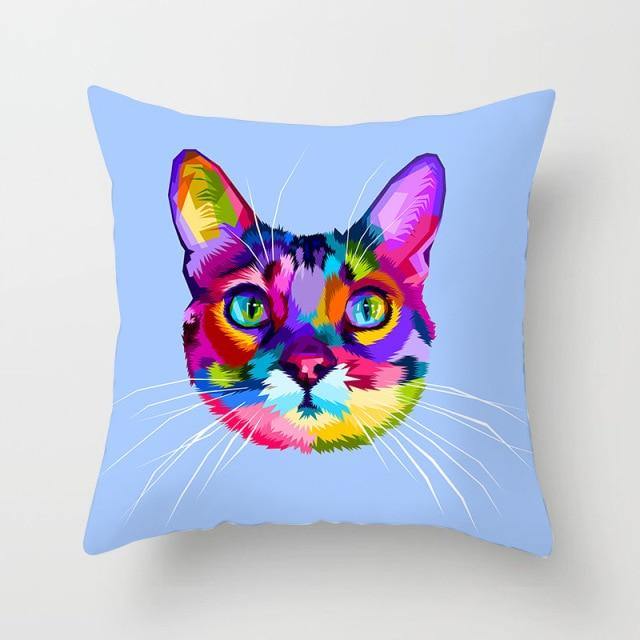  Color Cat Pillowcase sold by Fleurlovin, Free Shipping Worldwide