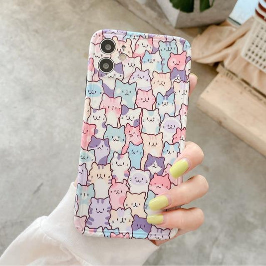  Colorful Cat Case sold by Fleurlovin, Free Shipping Worldwide