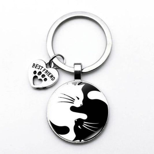  Couple Cat Keychain sold by Fleurlovin, Free Shipping Worldwide