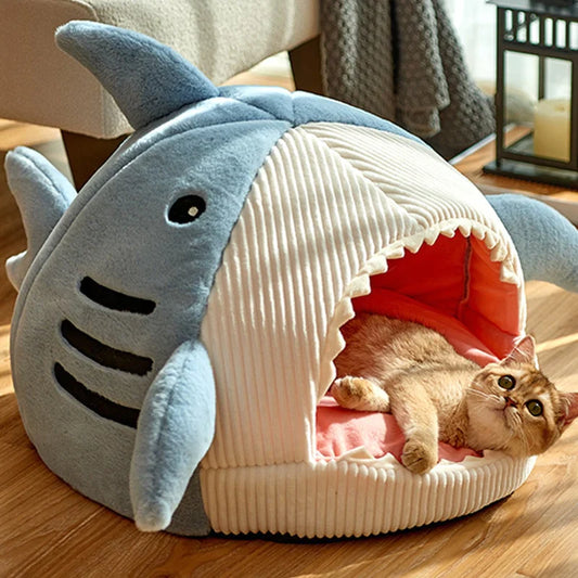  Cozy Shark Cat Nest sold by Fleurlovin, Free Shipping Worldwide