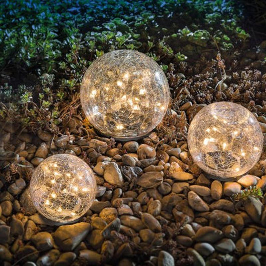  Cracked Glass Ball Solar Garden Light sold by Fleurlovin, Free Shipping Worldwide