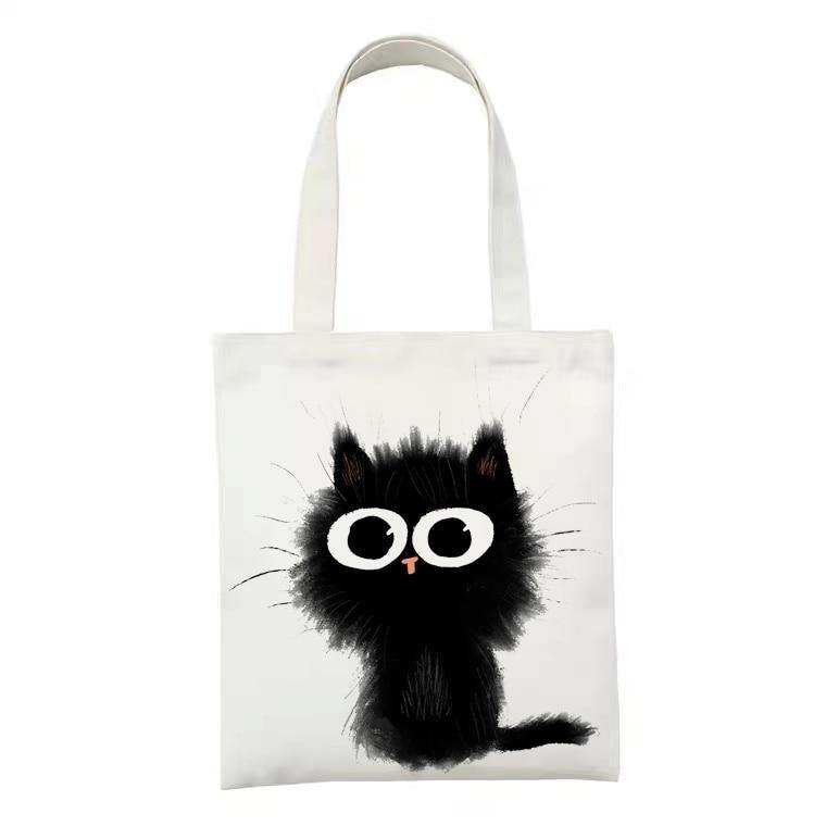  Cute Action Cat Tote Bag sold by Fleurlovin, Free Shipping Worldwide