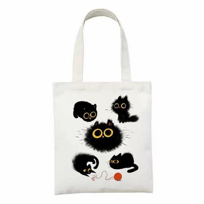  Cute Action Cat Tote Bag sold by Fleurlovin, Free Shipping Worldwide