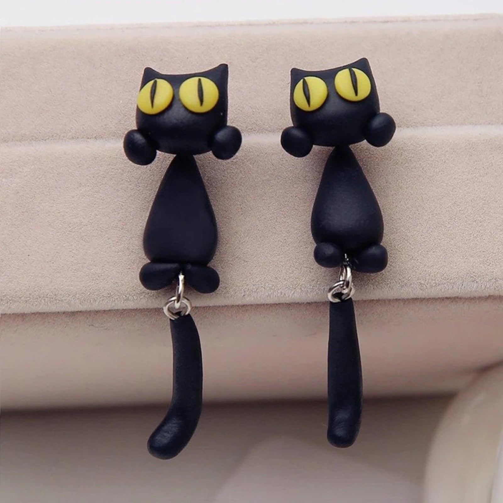  Cute Black Cat Earrings sold by Fleurlovin, Free Shipping Worldwide