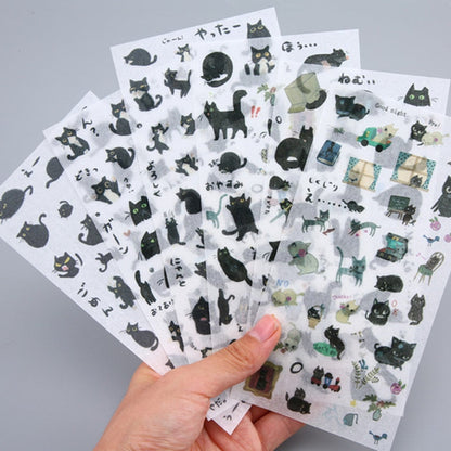 Cute Black Cat Life Sticker sold by Fleurlovin, Free Shipping Worldwide