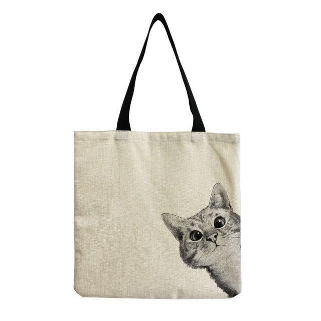  Cute Cat Tote Bag sold by Fleurlovin, Free Shipping Worldwide