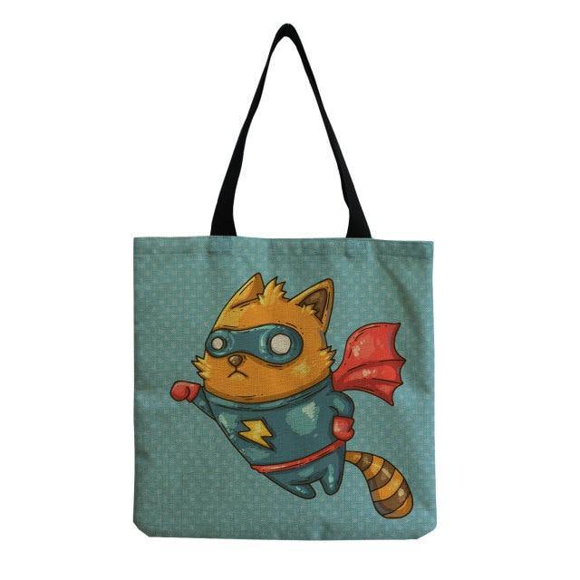  Cute Cat Tote Bag sold by Fleurlovin, Free Shipping Worldwide