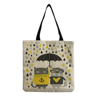  Cute Cat Tote Bag sold by Fleurlovin, Free Shipping Worldwide