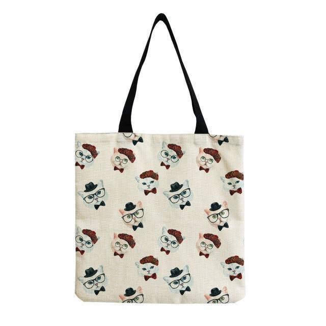  Cute Cat Tote Bag sold by Fleurlovin, Free Shipping Worldwide