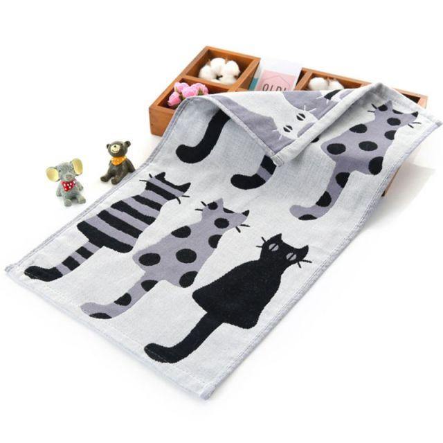  Cute Cat Towel sold by Fleurlovin, Free Shipping Worldwide