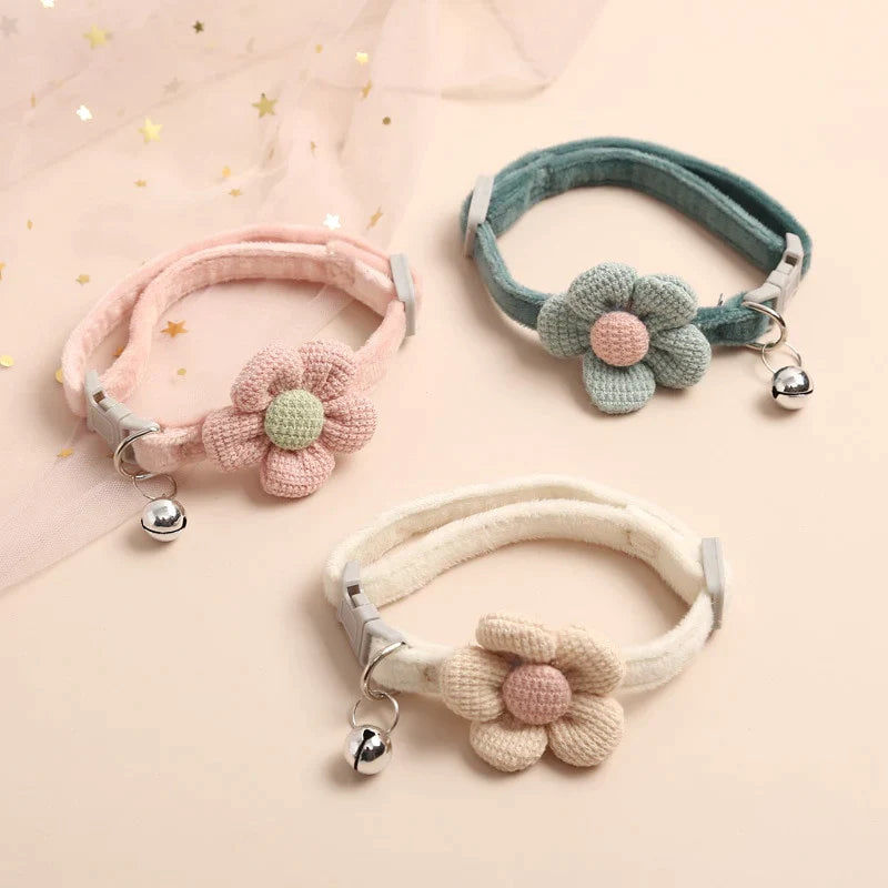  Cute Flower & Bell Cat Collar sold by Fleurlovin, Free Shipping Worldwide