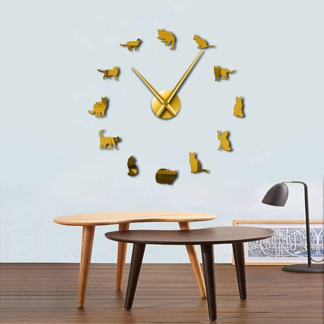  DIY Cat Wall Clock sold by Fleurlovin, Free Shipping Worldwide