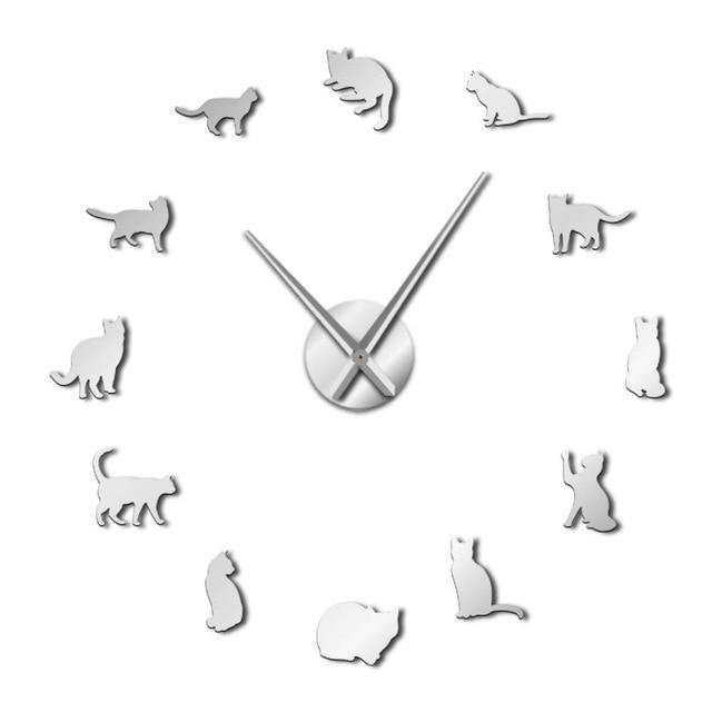  DIY Cat Wall Clock sold by Fleurlovin, Free Shipping Worldwide