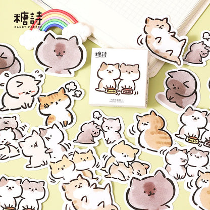  Daily Life Cat Friends Sticker sold by Fleurlovin, Free Shipping Worldwide