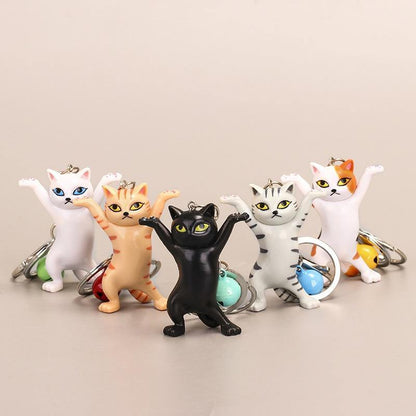  Dance Cat Keychain sold by Fleurlovin, Free Shipping Worldwide