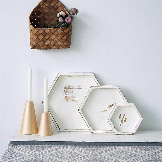 Decorative Trays Farmhouse Wooden Tray Collection sold by Fleurlovin, Free Shipping Worldwide