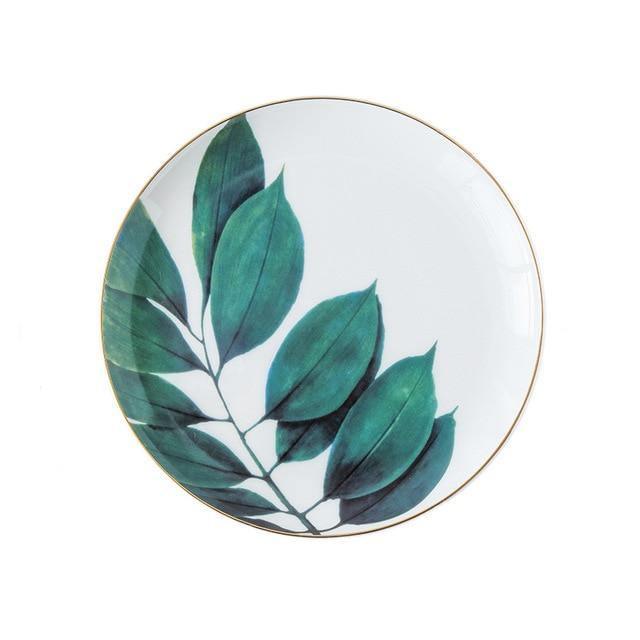 Dinnerware Jungle Ceramic Plates sold by Fleurlovin, Free Shipping Worldwide