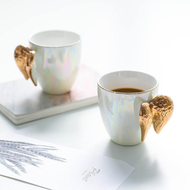 Drinkware Angel Wings Coffee Cup sold by Fleurlovin, Free Shipping Worldwide