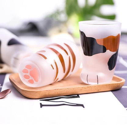 Drinkware Cat Paw Glass Cups sold by Fleurlovin, Free Shipping Worldwide