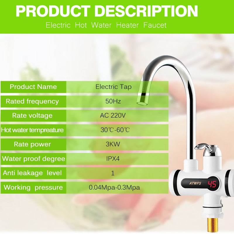  Electric Kitchen Water Heater Faucet sold by Fleurlovin, Free Shipping Worldwide
