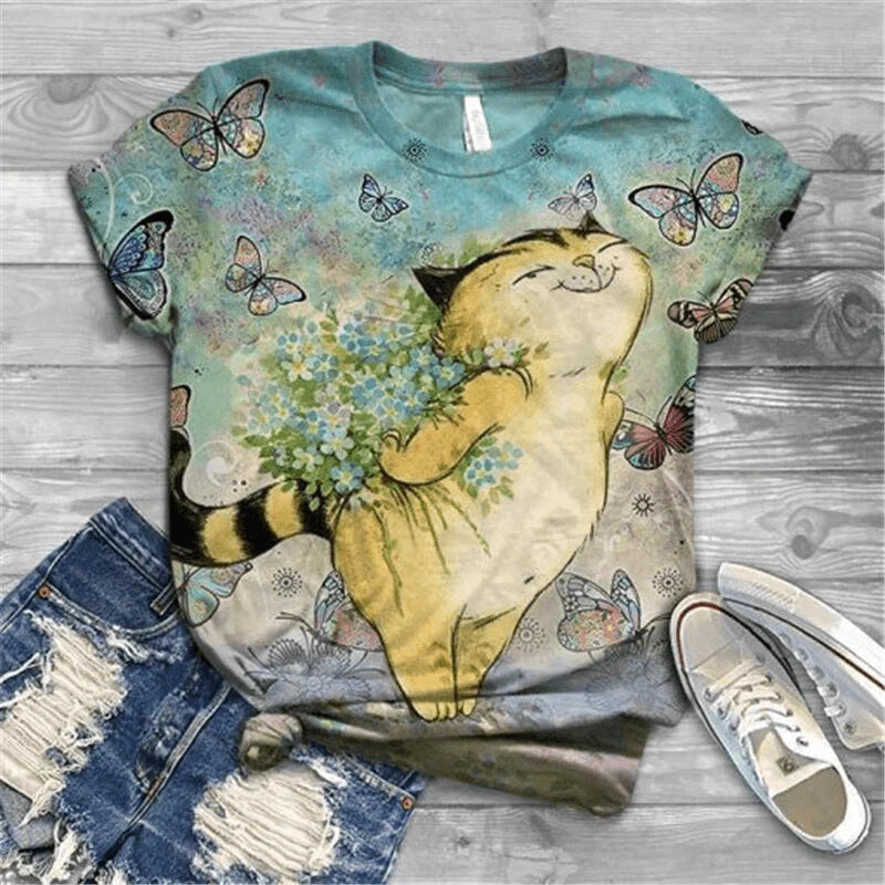  Fairy Cat T-Shirt sold by Fleurlovin, Free Shipping Worldwide