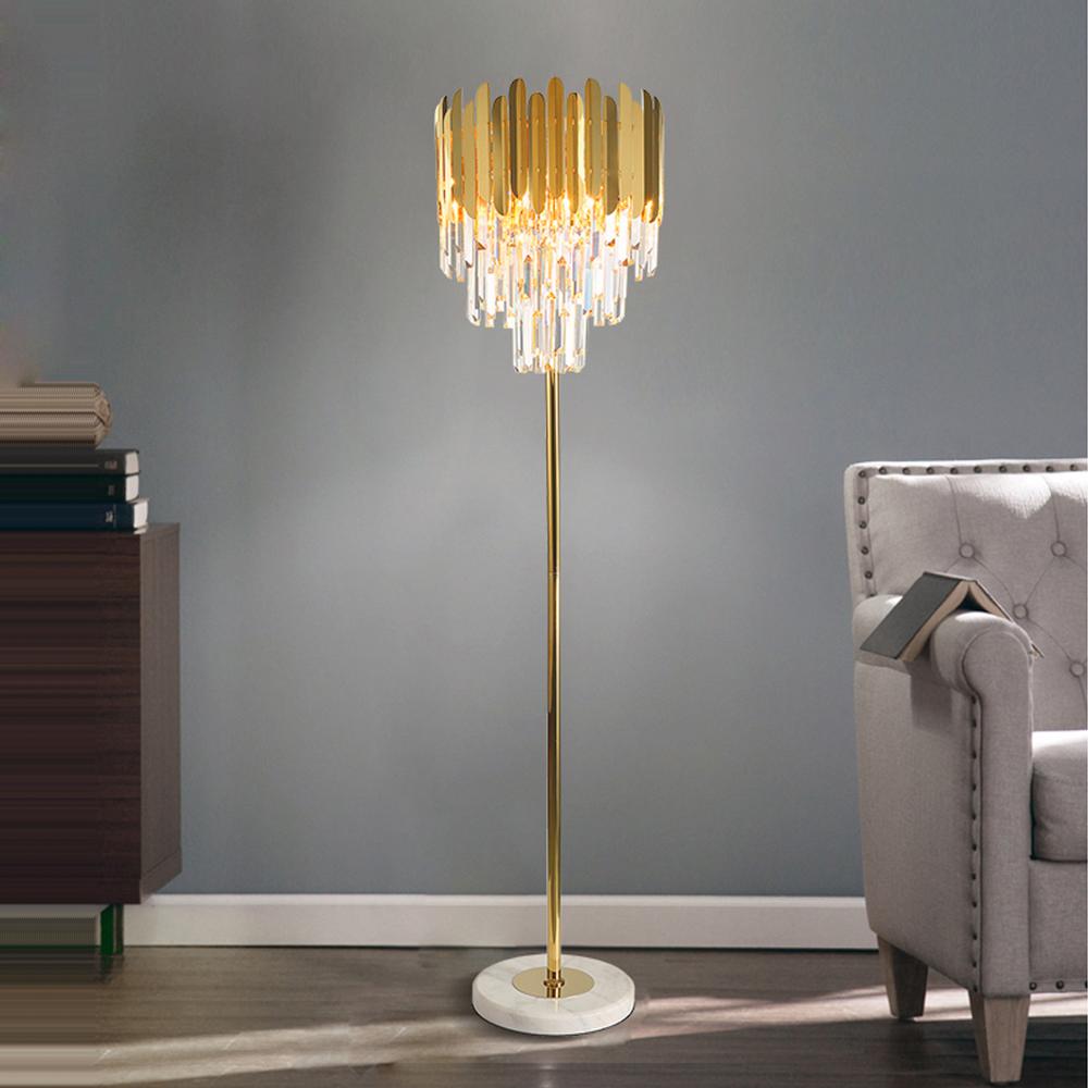 Floor lamps Postmodern Aqsa Crystal Floor Lamp sold by Fleurlovin, Free Shipping Worldwide