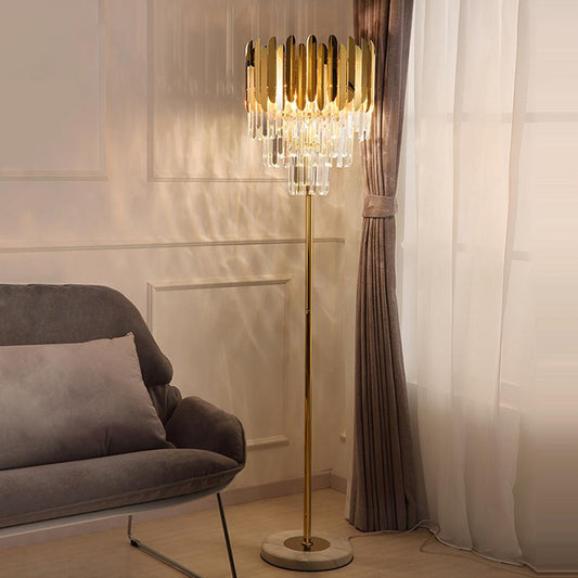 Floor lamps Postmodern Aqsa Crystal Floor Lamp sold by Fleurlovin, Free Shipping Worldwide