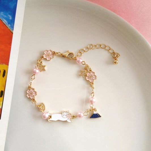  Flower Cat Bracelet sold by Fleurlovin, Free Shipping Worldwide