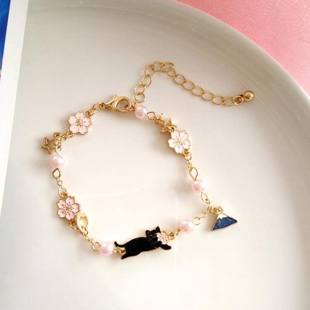  Flower Cat Bracelet sold by Fleurlovin, Free Shipping Worldwide