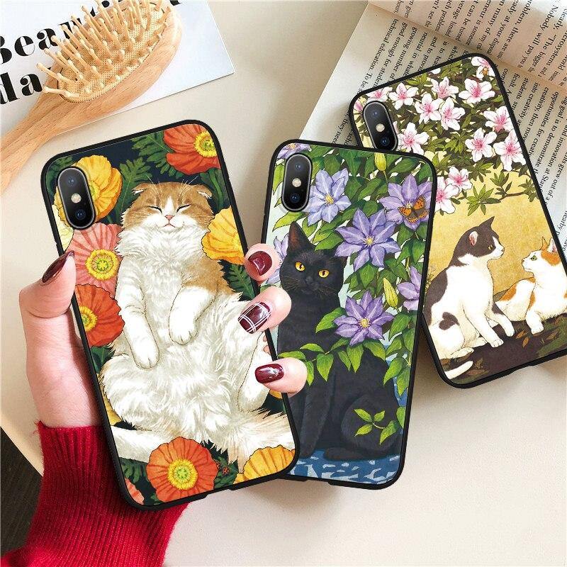  Flower Cat Case sold by Fleurlovin, Free Shipping Worldwide