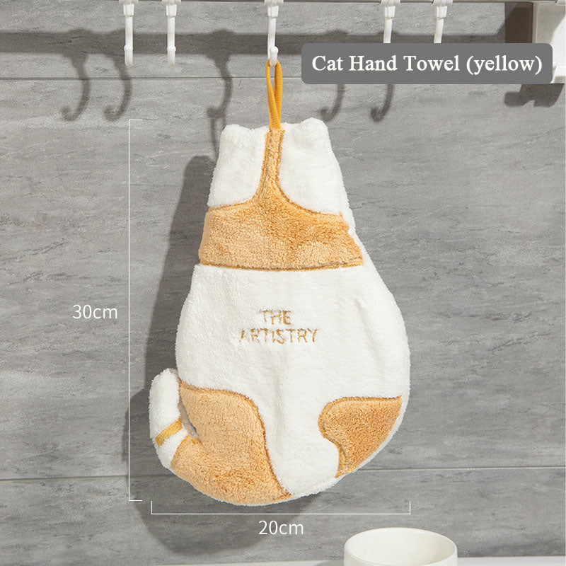  Fluffy Cat Hand Towels sold by Fleurlovin, Free Shipping Worldwide