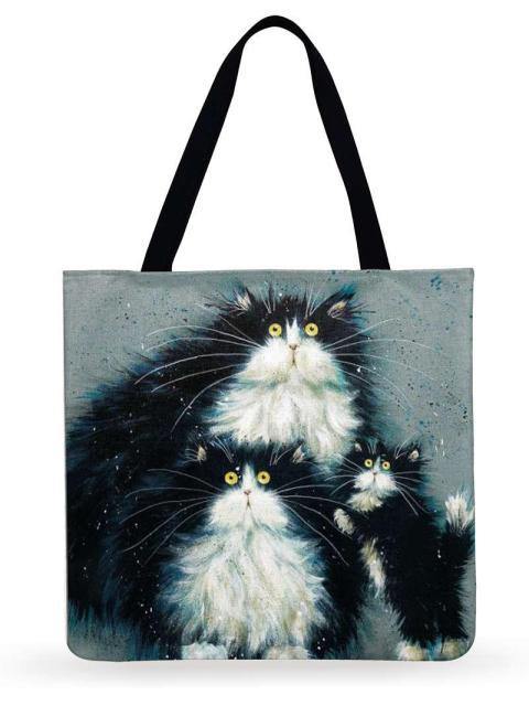  Fluffy Cat Tote Bag sold by Fleurlovin, Free Shipping Worldwide