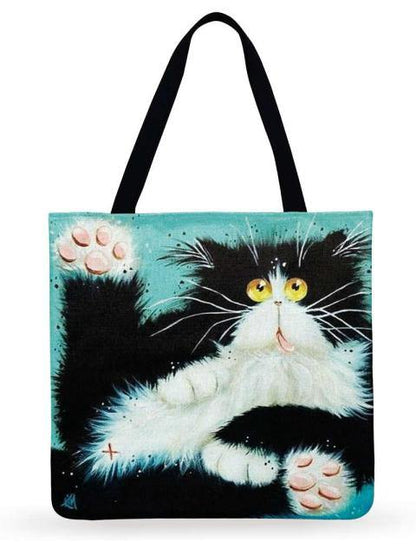  Fluffy Cat Tote Bag sold by Fleurlovin, Free Shipping Worldwide