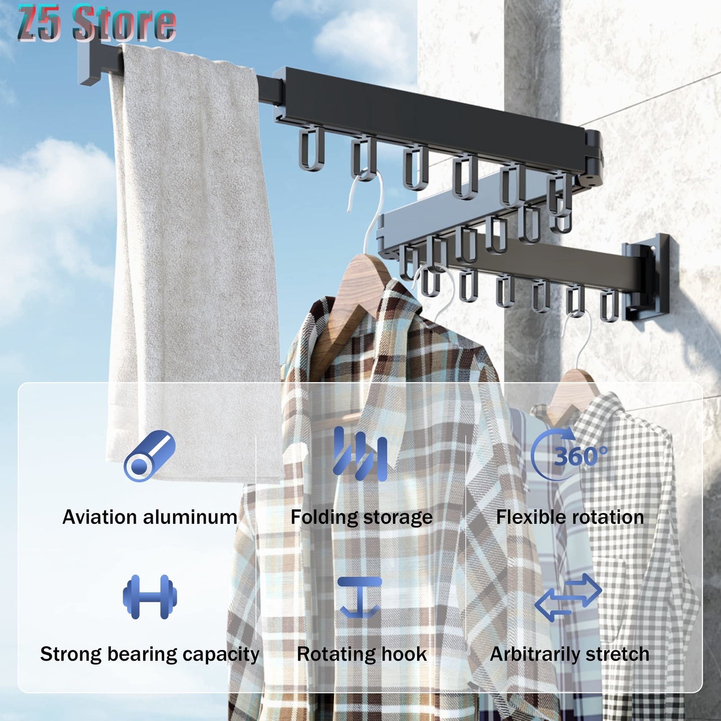  Folding Clothes Hanger sold by Fleurlovin, Free Shipping Worldwide