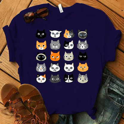  Funny & Cute Cats Graphics T-Shirt sold by Fleurlovin, Free Shipping Worldwide