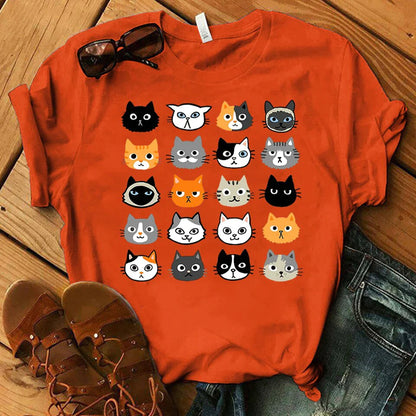  Funny & Cute Cats Graphics T-Shirt sold by Fleurlovin, Free Shipping Worldwide