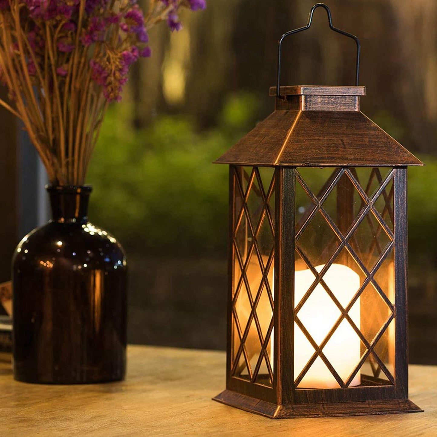 Garden lights Bronze Antique Solar Lantern Outdoor Garden LAmp sold by Fleurlovin, Free Shipping Worldwide